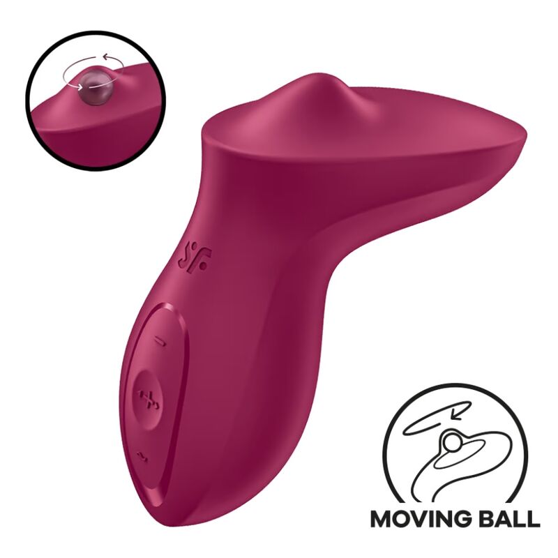 SATISFYER EXCITERRR LAY ON CLITORIS BERRY VIBRATOR