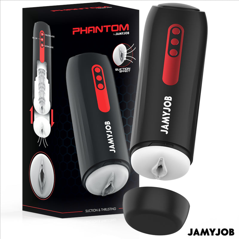 JAMYJOB PHANTOM AUTOMATIC VAGINA MASTURBATOR 5 SUCTION AND THRUST MODES