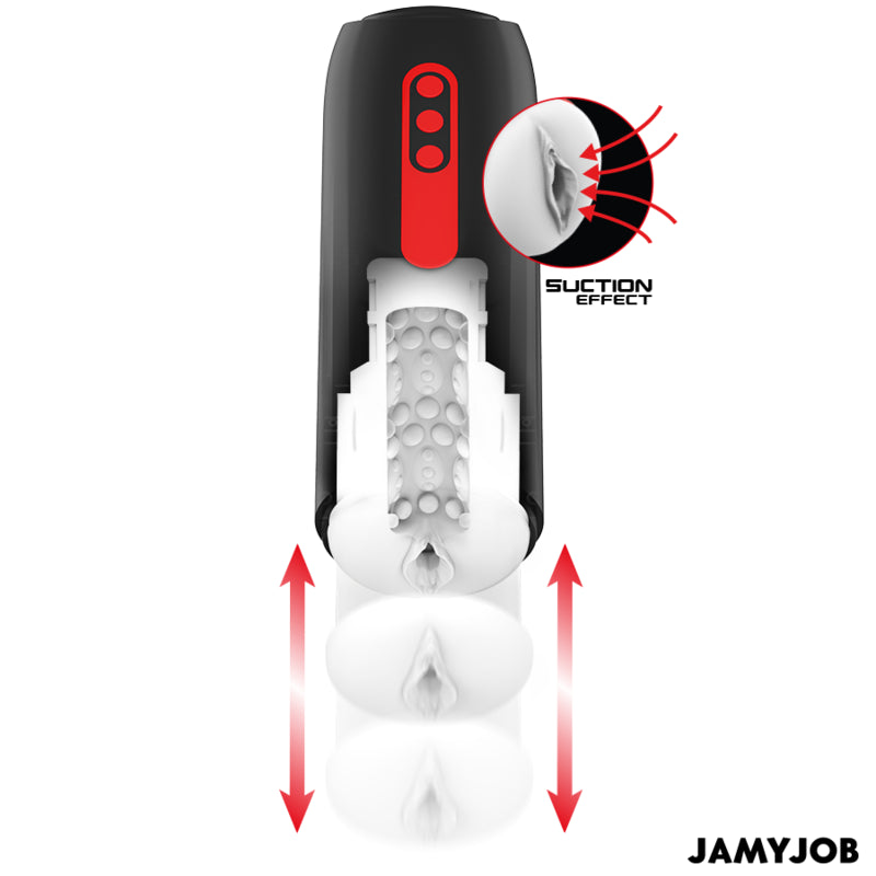 JAMYJOB PHANTOM AUTOMATIC VAGINA MASTURBATOR 5 SUCTION AND THRUST MODES