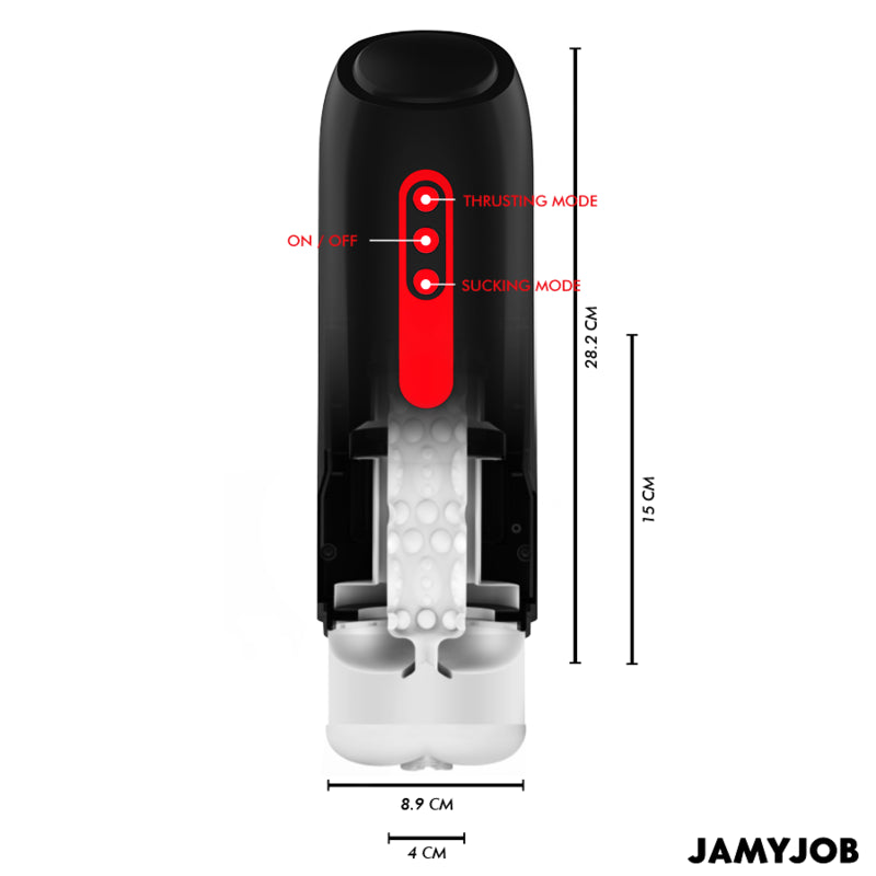 JAMYJOB PHANTOM AUTOMATIC VAGINA MASTURBATOR 5 SUCTION AND THRUST MODES