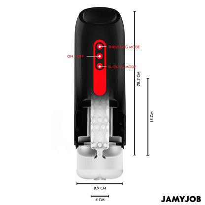 JAMYJOB PHANTOM AUTOMATIC VAGINA MASTURBATOR 5 SUCTION AND THRUST MODES