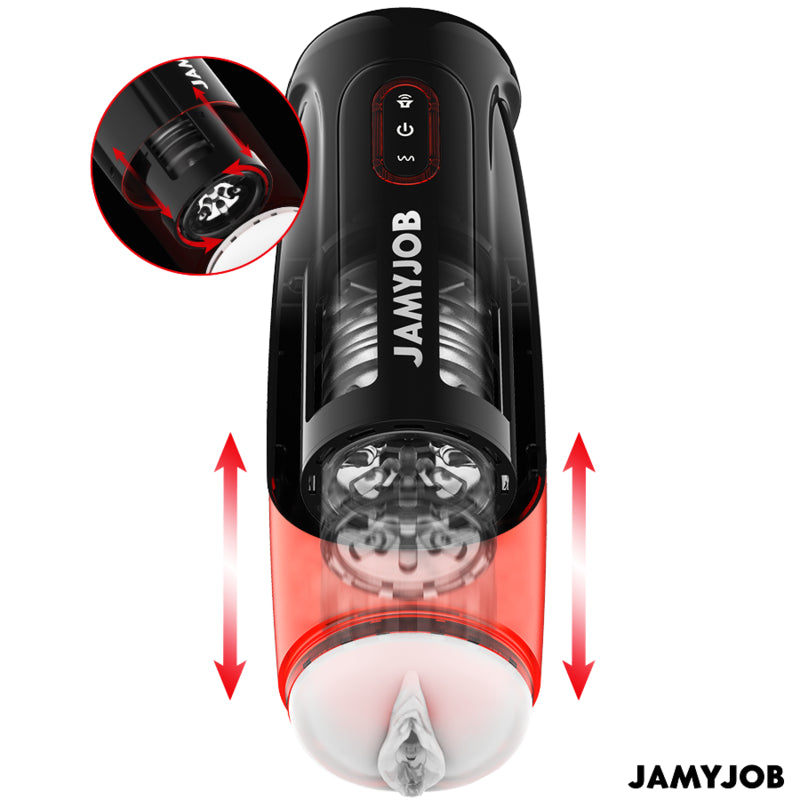 JAMYJOB CYCLONE AUTOMATIC VAGINA MASTURBATOR 10 SUCTION AND THRUST MODES