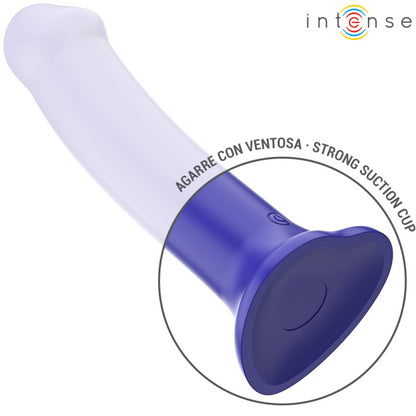 INTENSE VICTORIA VIBRATOR WITH SUCTION CUP 10 VIBRATIONS DARK BLUE REMOTE CONTROL