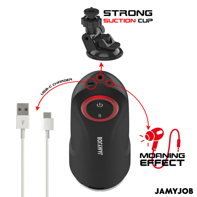 JAMYJOB GRAVITY AUTOMATIC VAGINA MASTURBATOR 5 SUCTION MODES