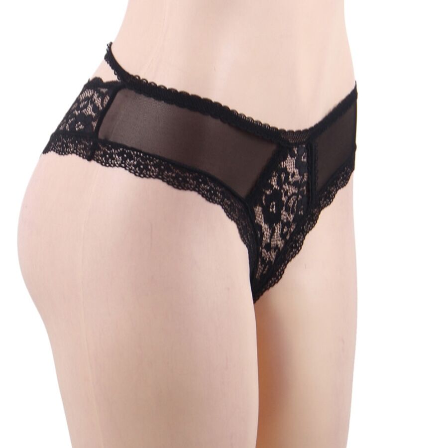 QUEEN LINGERIE FLORAL LACE PANTIES S M