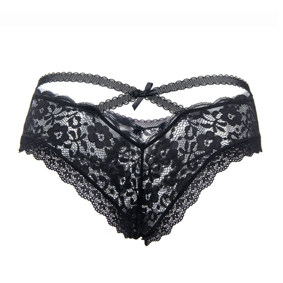 QUEEN LINGERIE FLORAL LACE PANTIES S M