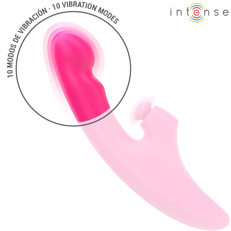 INTENSE EMI VIBRATOR 135 CM MULTIFUNCTION 3 IN 1 10 VIBRATIONS PINK