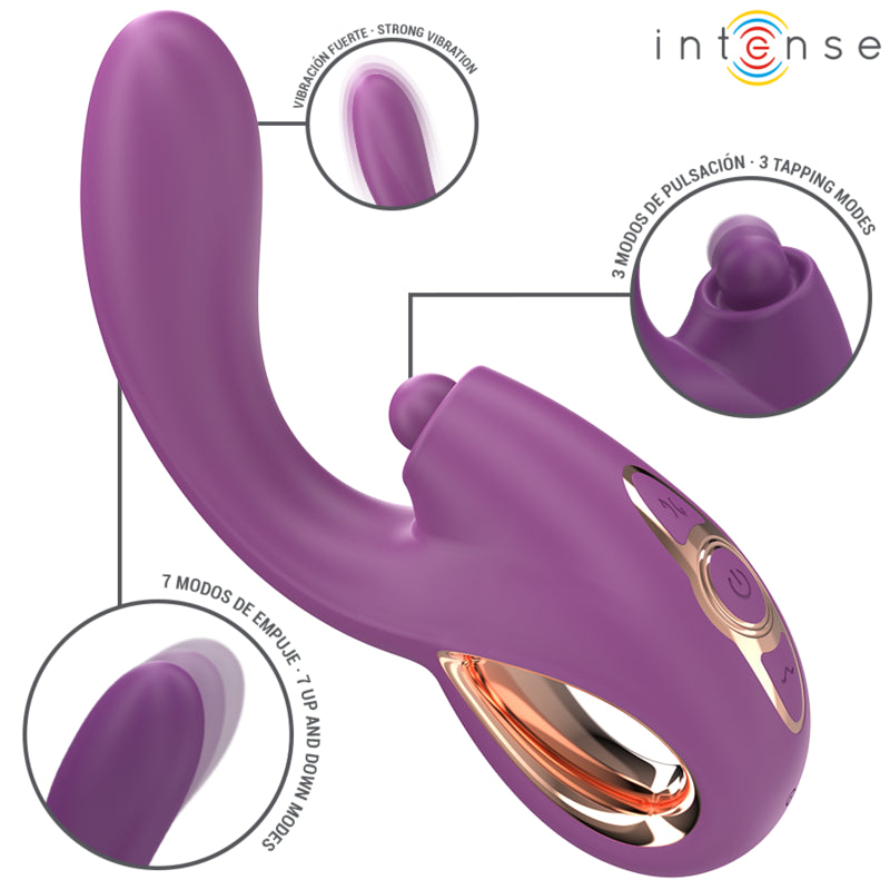 INTENSE LALI MULTIFUNCTION G SPOT VIBRATOR TAPPING THRUST VIBRATION PURPLE