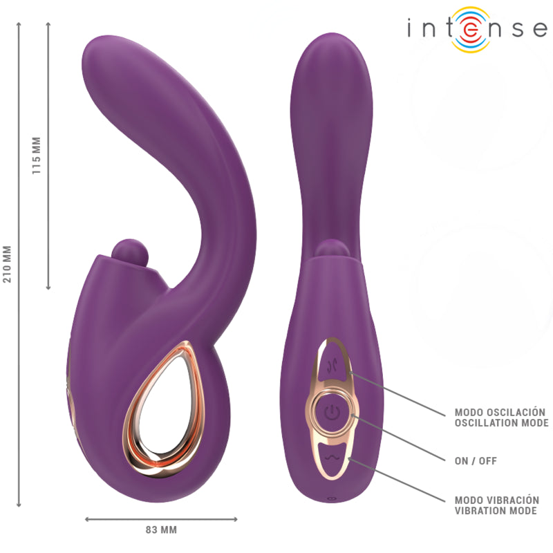 INTENSE LALI MULTIFUNCTION G SPOT VIBRATOR TAPPING THRUST VIBRATION PURPLE