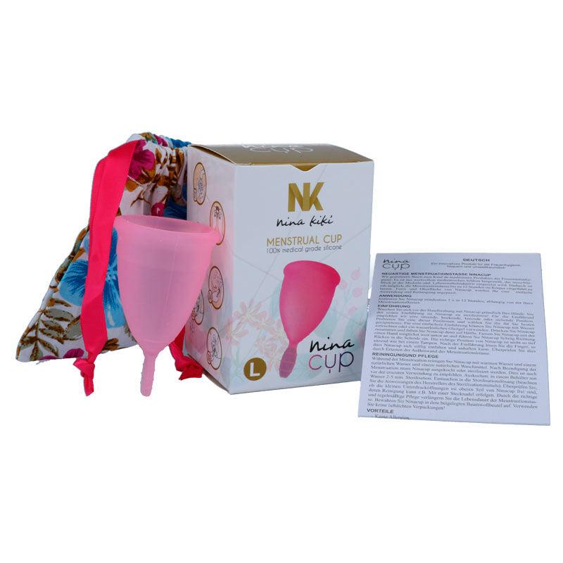 NINA KIKi MENSTRUAL CUP PINK SIZE L