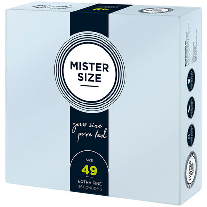 MISTER SIZE CONDOM SIZE S 49 MM 36 UNITS