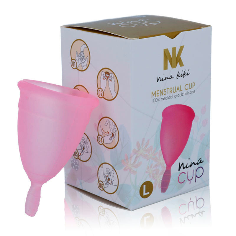 NINA KIKi MENSTRUAL CUP PINK SIZE L