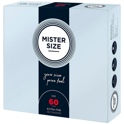 MISTER SIZE CONDOM SIZE XL 60 MM 36 UNITS