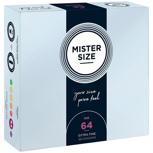 MISTER SIZE CONDOMS SIZE XXL 64 MM 36 UNITS