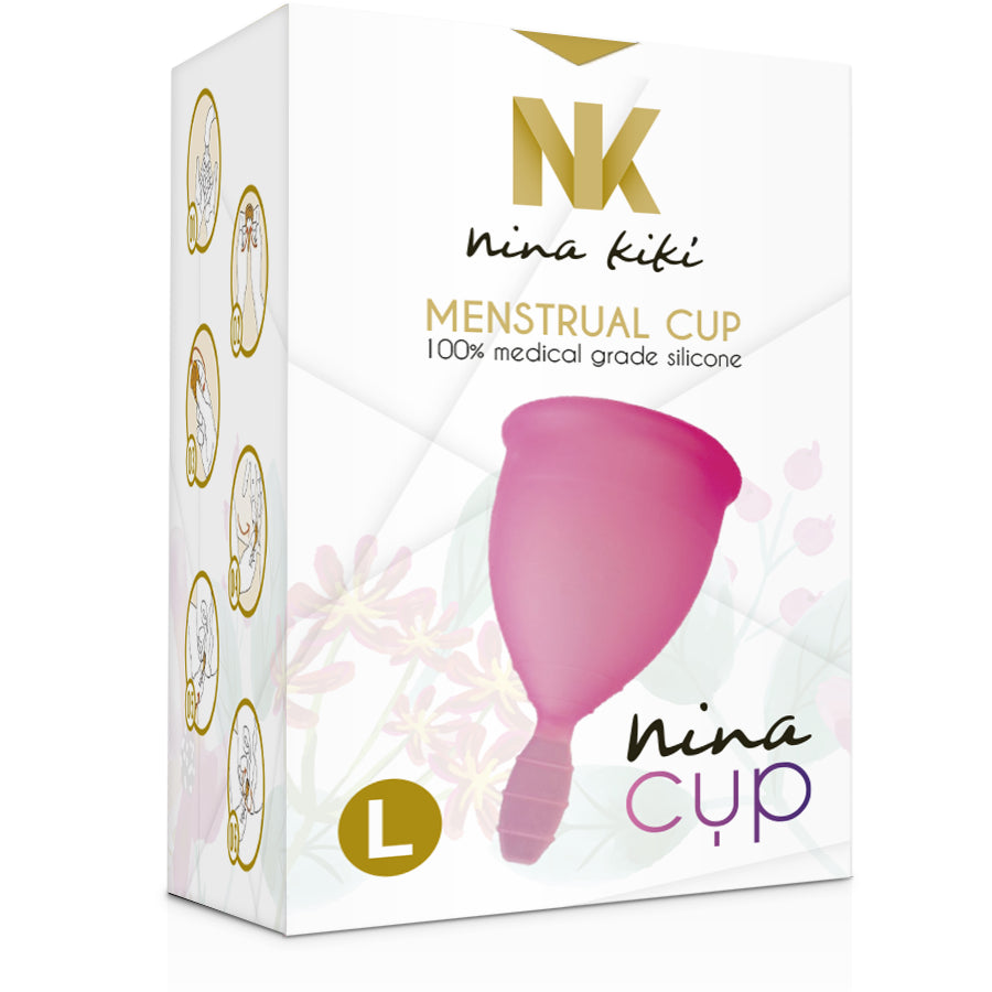 NINA KIKi MENSTRUAL CUP PINK SIZE L