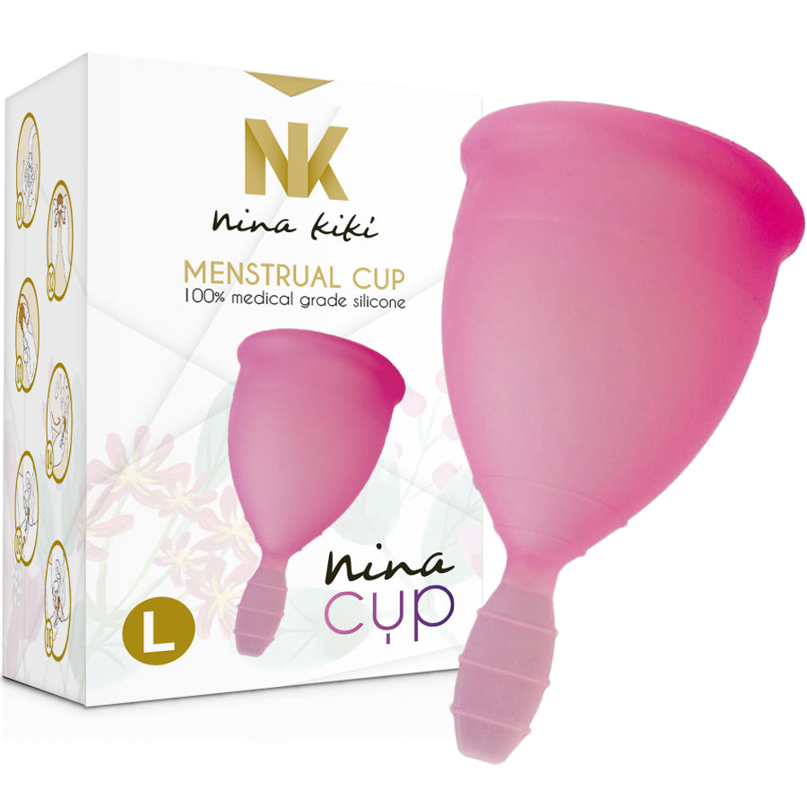 NINA KIKi MENSTRUAL CUP PINK SIZE L