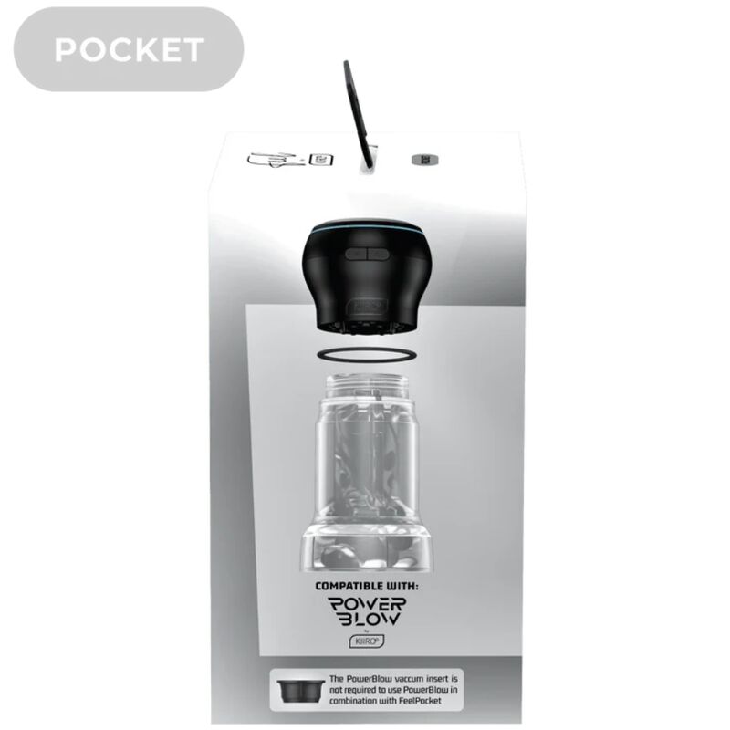 KIIROO FEEL POCKET STROKER CRYSTAL BY KIIROO TRANSPARENT