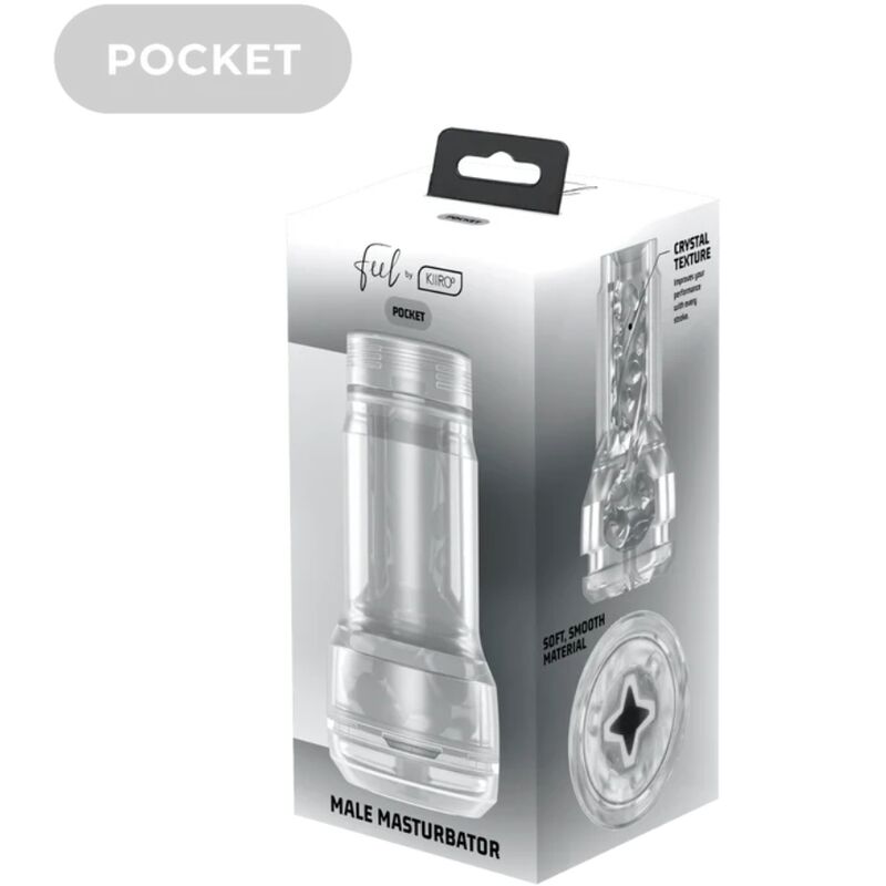 KIIROO FEEL POCKET STROKER CRYSTAL BY KIIROO TRANSPARENT