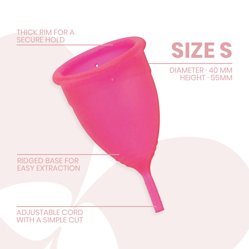 INTIMICHIC MENSTRUAL CUP MEDICAL GRADE SILICONE SIZE S