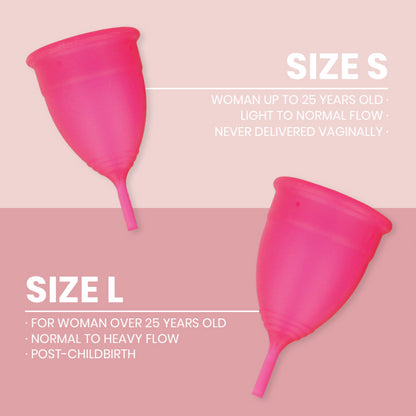 INTIMICHIC MENSTRUAL CUP MEDICAL GRADE SILICONE SIZE S