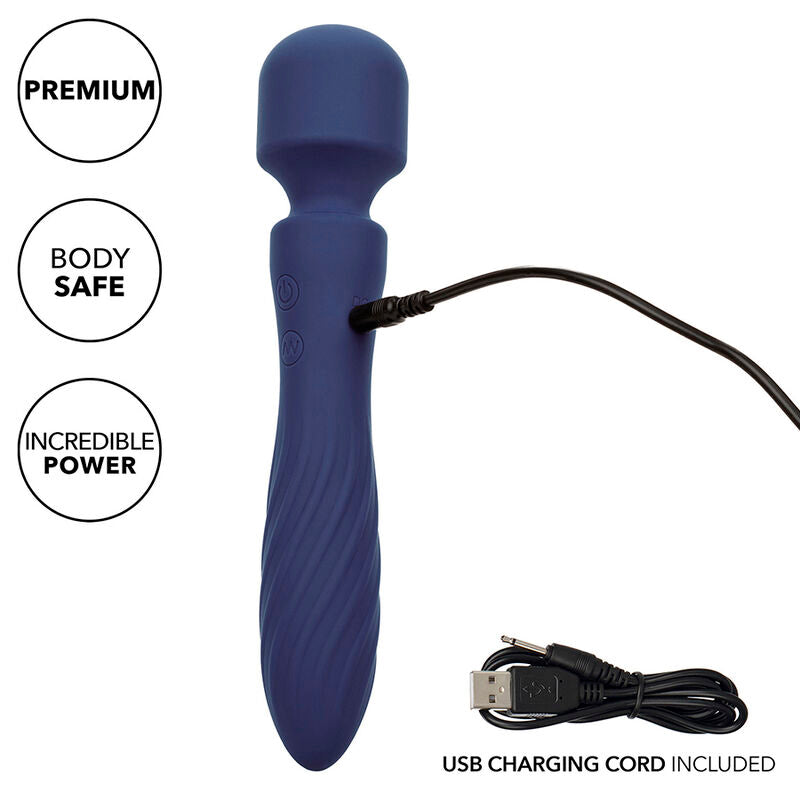 CALEXOTICS CHARISMA MYSTIQUE MASSAGER DUAL MOTORS 12 FUNCTIONS 205 CM X 45 CM PURPLE