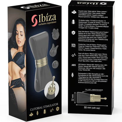 IBIZA CLIT STIMULATOR 3 HEADS BOW