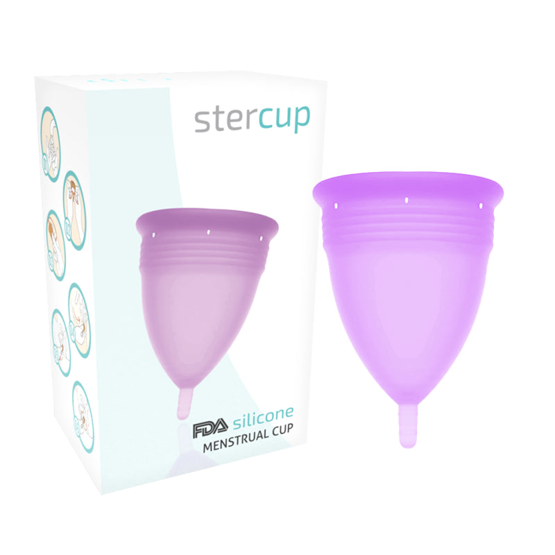 STERCUP FDA SILICONE MENSTRUAL CUP VIOLET SIZE L