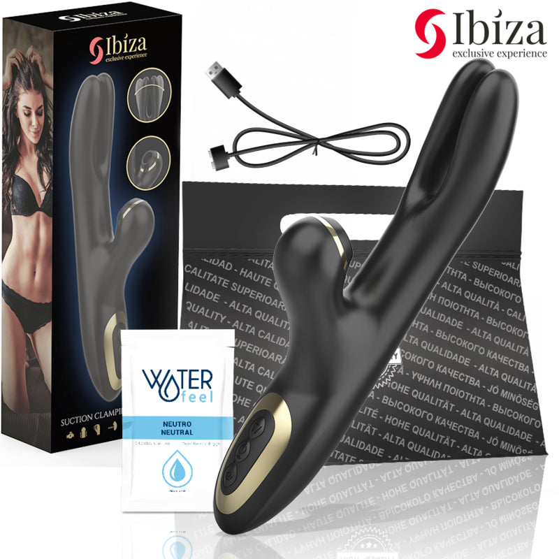 IBIZA DOUBLE VIBRATOR CLAMPING BLACK