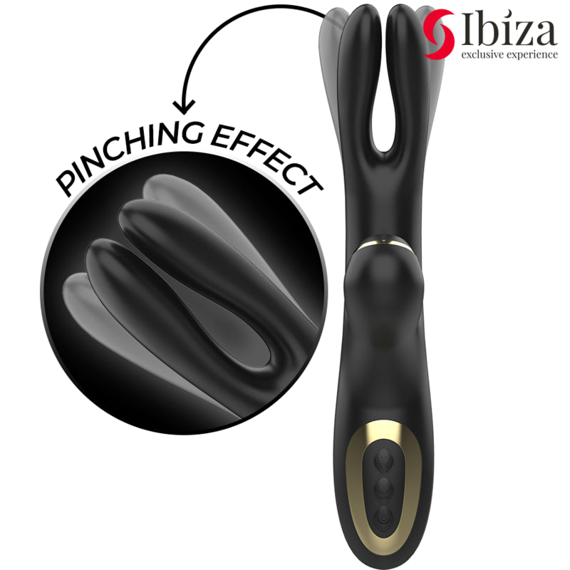 IBIZA DOUBLE VIBRATOR CLAMPING BLACK