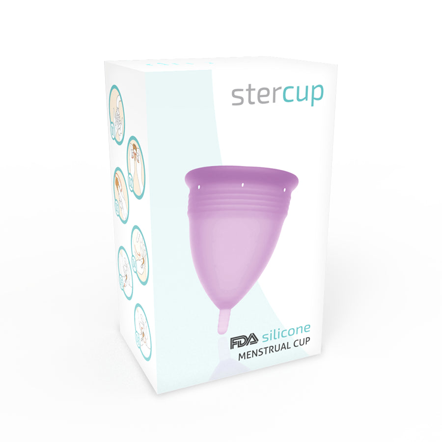 STERCUP FDA SILICONE MENSTRUAL CUP VIOLET SIZE L