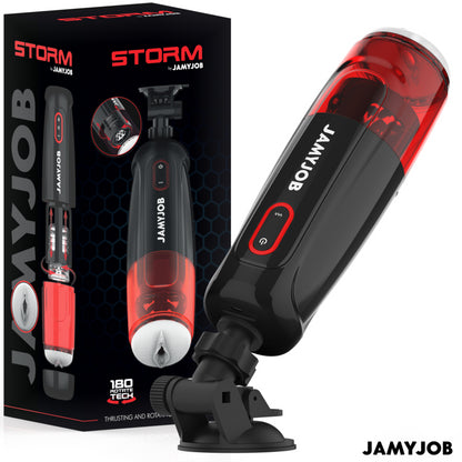 JAMYJOB STORM AUTOMATIC VAGINA MASTURBATOR 10 ROTATION AND THRUST MODES