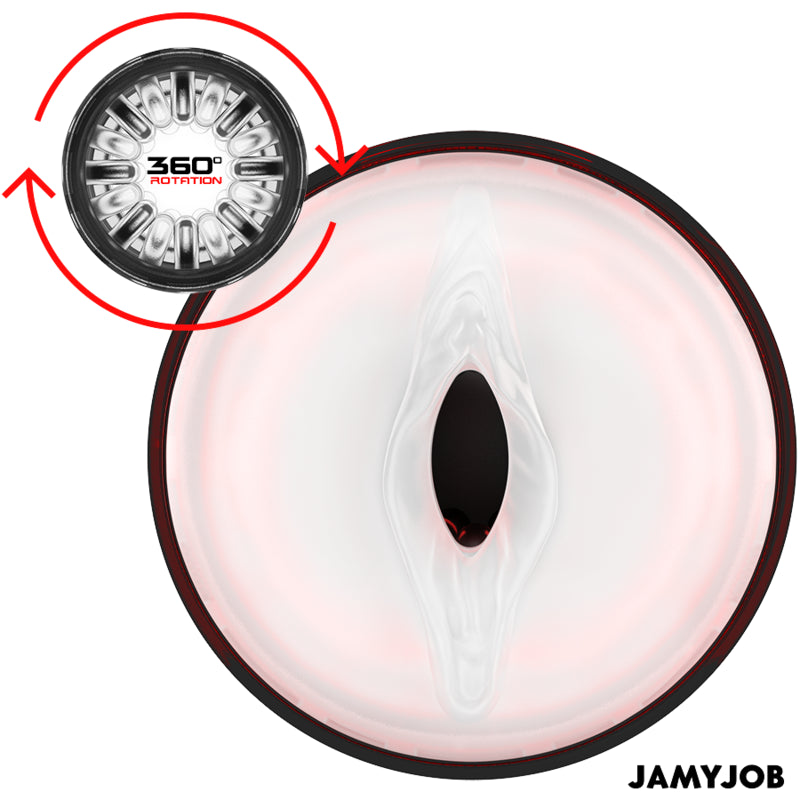 JAMYJOB STORM AUTOMATIC VAGINA MASTURBATOR 10 ROTATION AND THRUST MODES