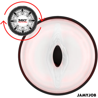 JAMYJOB STORM AUTOMATIC VAGINA MASTURBATOR 10 ROTATION AND THRUST MODES