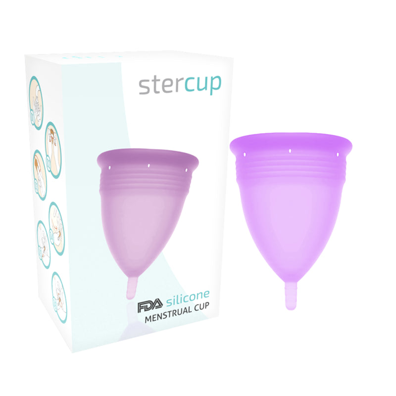 STERCUP FDA SILICONE MENSTRUAL CUP VIOLET SIZE S