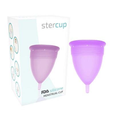 STERCUP FDA SILICONE MENSTRUAL CUP VIOLET SIZE S