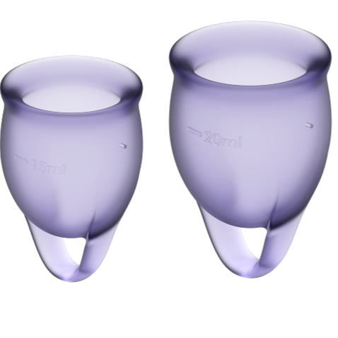 SATISFYER FEEL CONFIDENT MENSTRUAL CUP PURPLE 15 20 ML