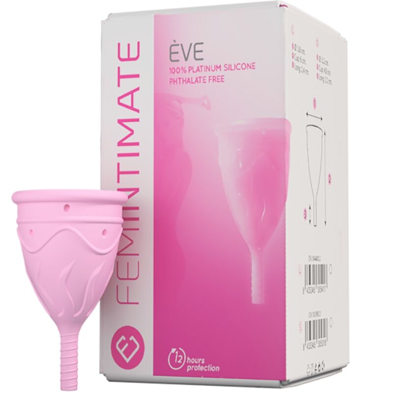 FEMINTIMATE EVE SILICONE MENSTRUAL CUP SIZE S