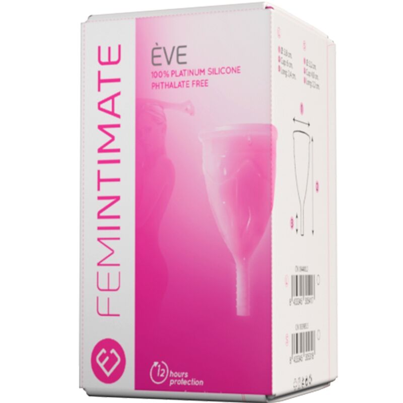 FEMINTIMATE EVE SILICONE MENSTRUAL CUP SIZE S