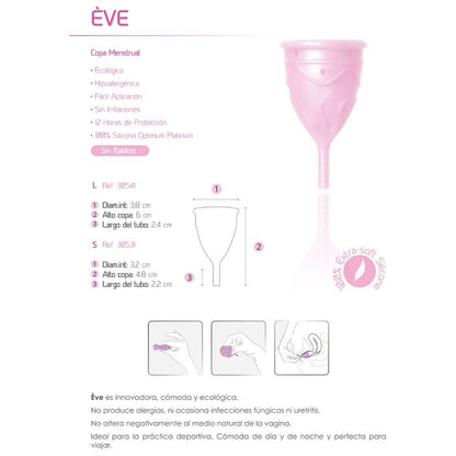 FEMINTIMATE EVE SILICONE MENSTRUAL CUP SIZE L