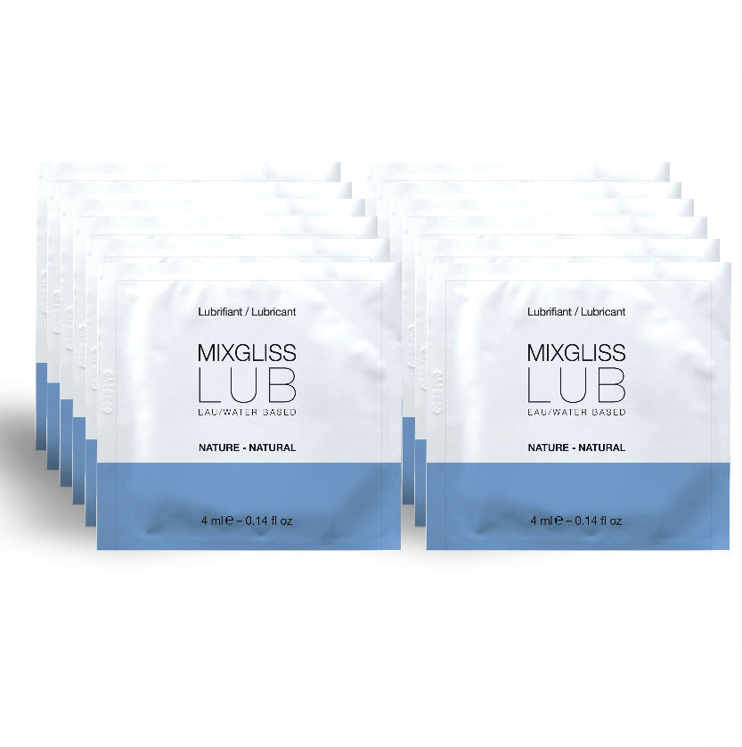 MIXGLISS NATURAL WATER BASED LUBRICANT 12 SINGLE DOSE 4 ML