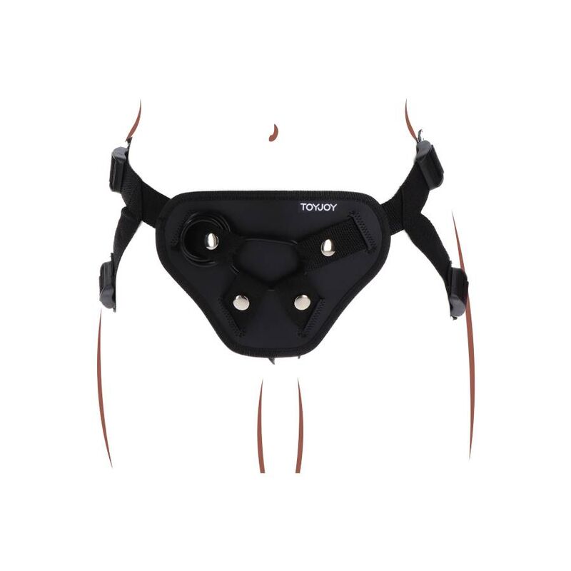 GET REAL STRAP ON DELUXE HARNESS BLACK