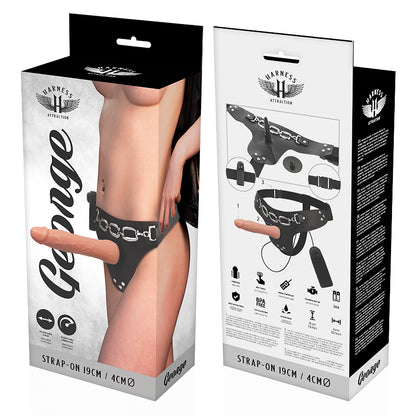 HARNESS ATTRACTION RNES GEORGE REALISTIC VIBRATOR 19 CM O 4 CM