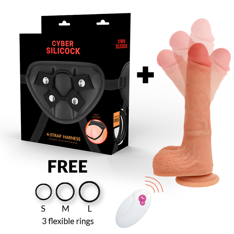 CYBER SILICOCK STRAP ON MR RICK REMOTE CONTROL