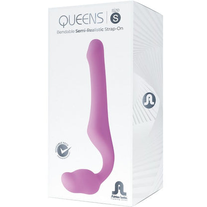 ADRIEN LASTIC QUEENS STRAP ON FLEXIBLE PINK SIZE S