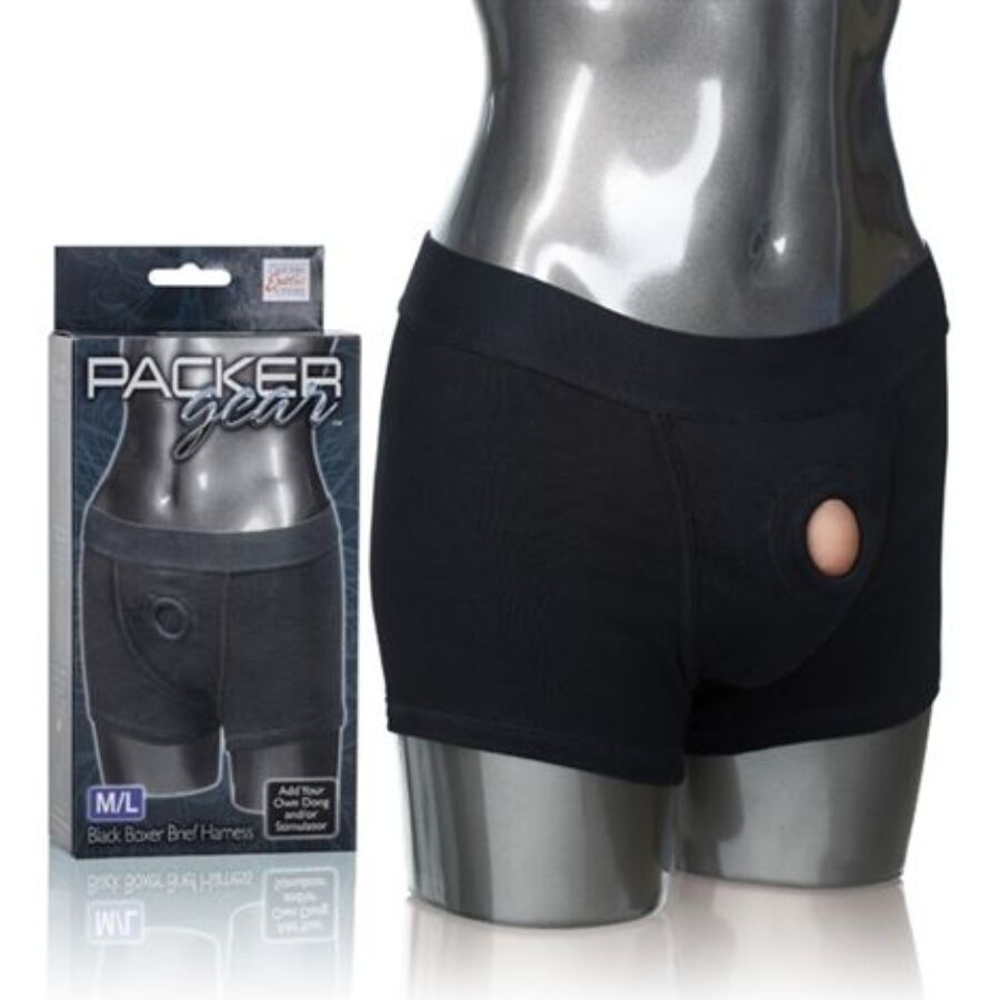 CALEXOTICS PACKER GEAR BOXER BRIEF HARNESS M L