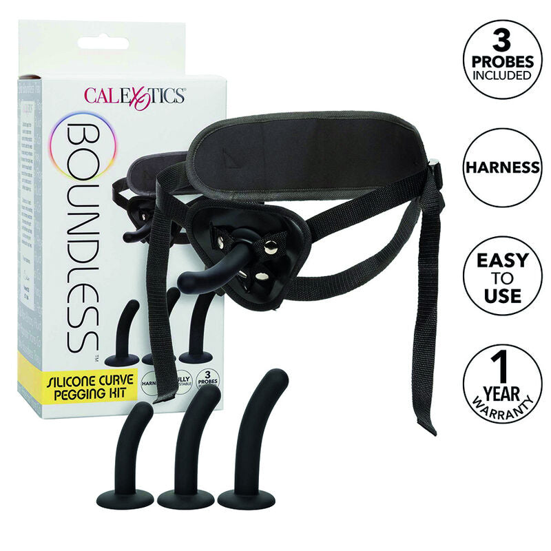 CALEXOTICS BOUNDLESS SILICONE CURVE PEGGING KIT