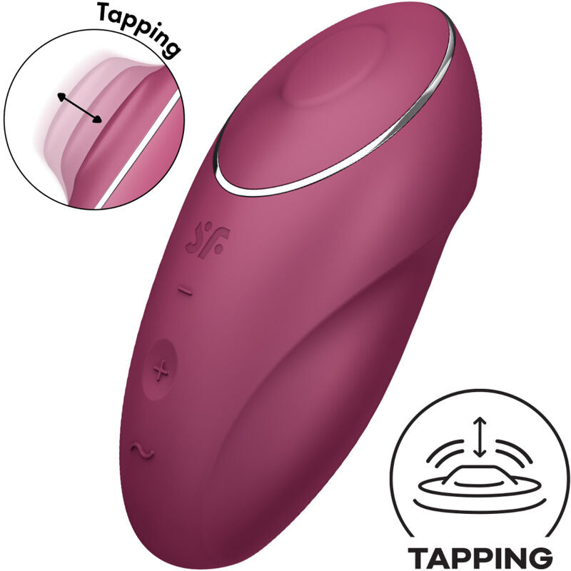 SATISFYER TAP CLIMAX 1 LAY ON VIBRATOR RED