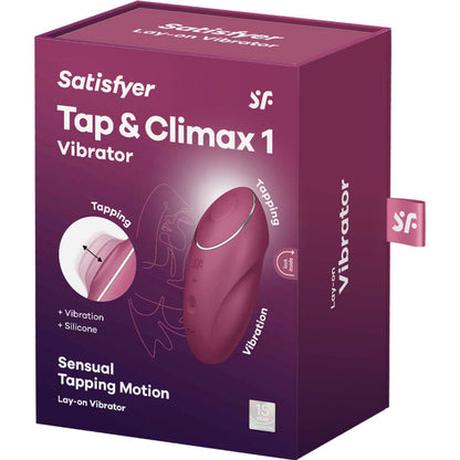 SATISFYER TAP CLIMAX 1 LAY ON VIBRATOR RED